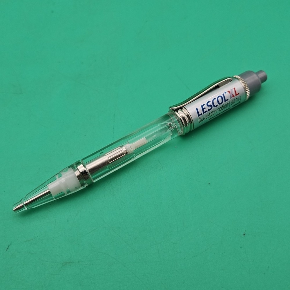 Lescol‎ XL Pen Drug Rep Pharmaceutical Advertisement Collectible
